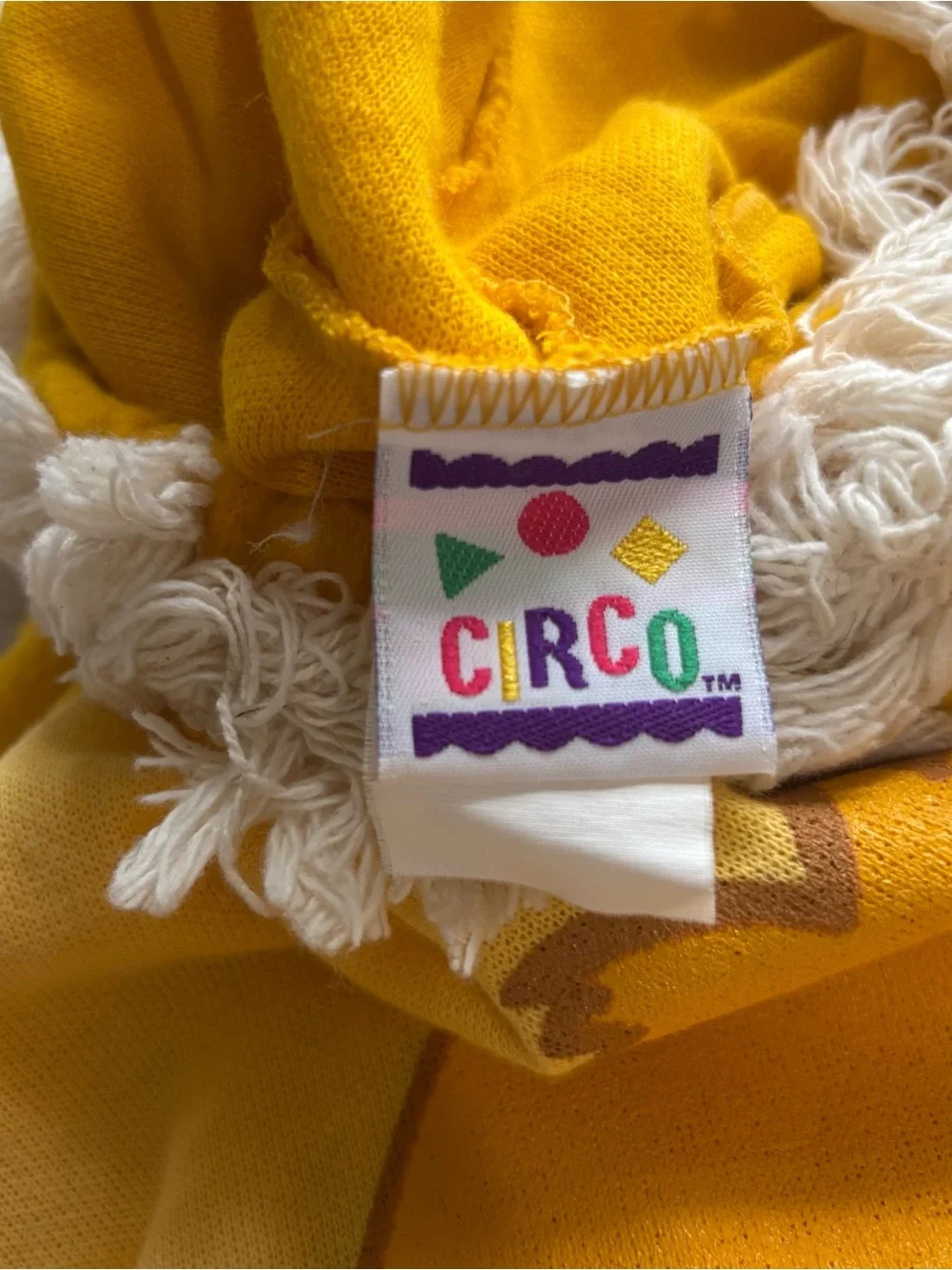 Circo Kids Lion Costume Size M Golden Plush Hooded Halloween Jumpsuit Tail